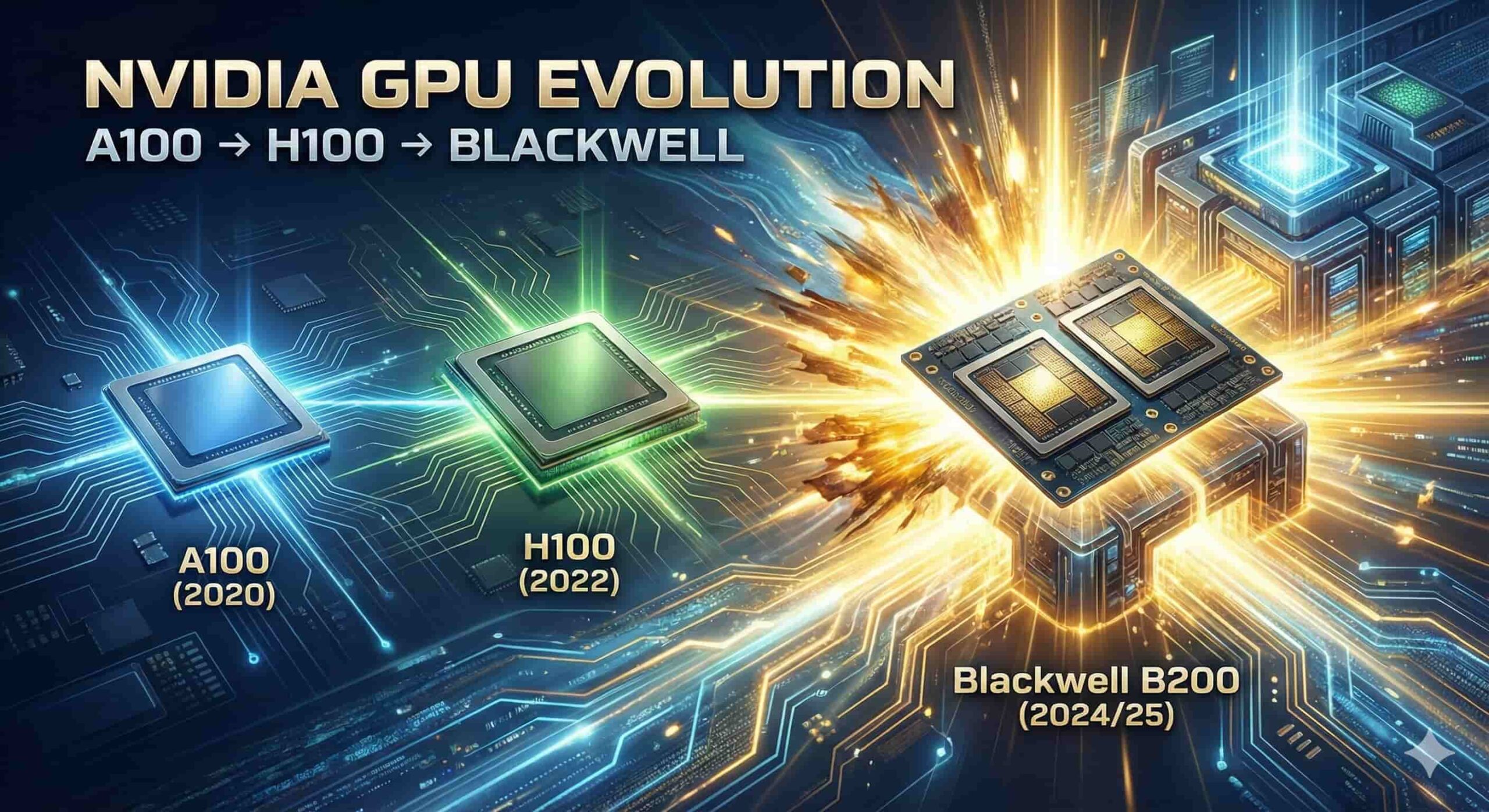 NVIDIA GPU進化論|A100・H100からBlackwellへの衝撃 - NVIDIAウォッチ|最新ニュースと株価分析